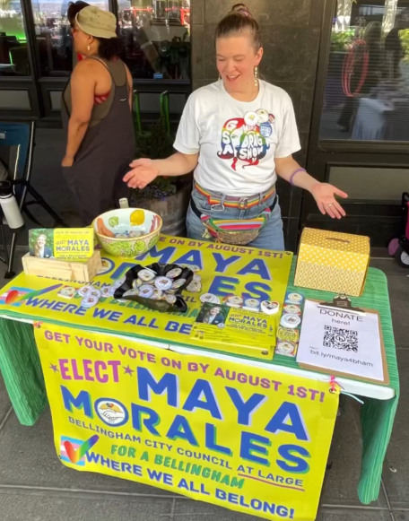 Tabling at Commercial Street PRIDE block party!