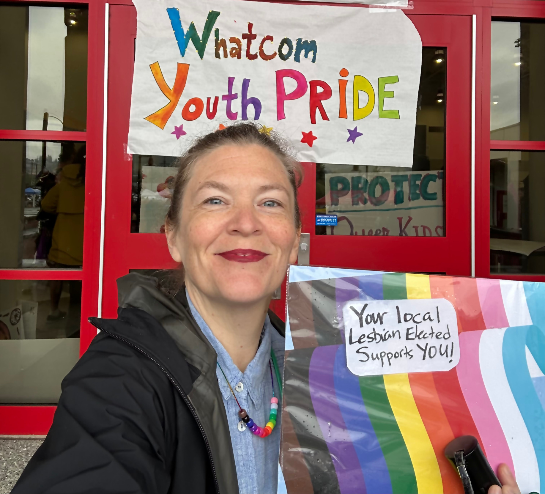At Whatcom Youth Pride 2025 as a Charter Review Commissioner